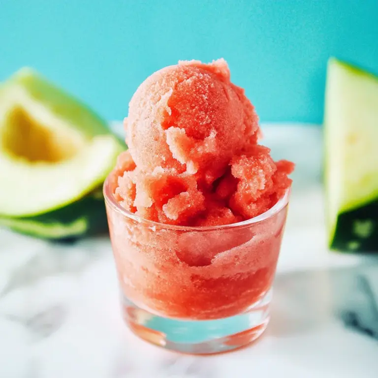 5-Minute Watermelon Sorbet (2 Ingredients!)