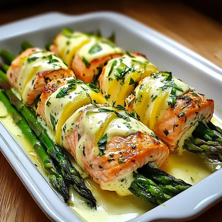 Asparagus and Lemon Basil Ricotta Stuffed Salmon Rolls with Lemon Sauce
