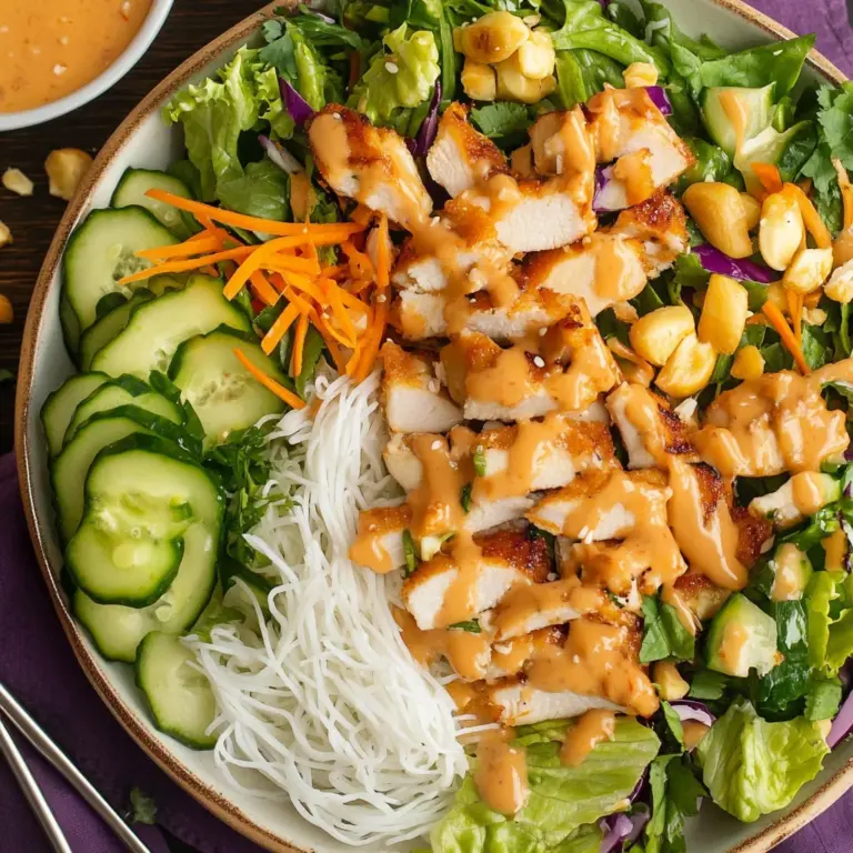 Chicken Spring Roll Salad