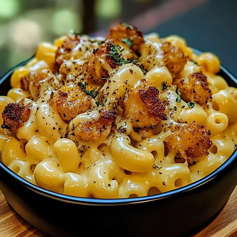 Creamy Honey Pepper Chicken Mac and Cheese Delight