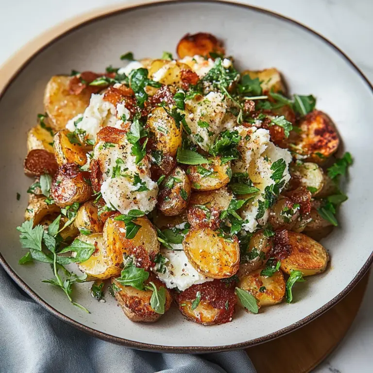 Crispy Smashed Potato Salad