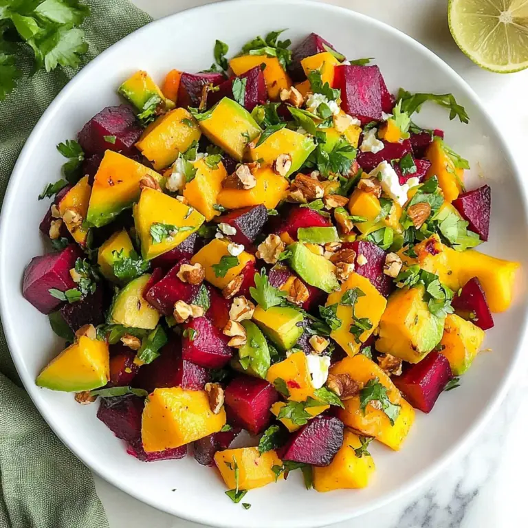 Roasted Beet Salad with Goat Cheese and Walnuts
