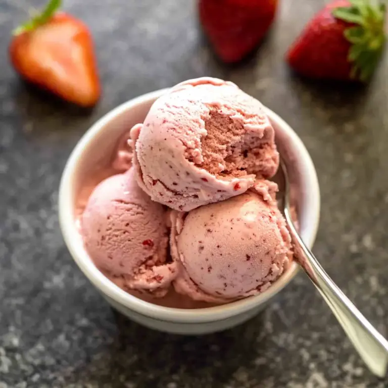 Strawberry Ice Cream (No Churn)
