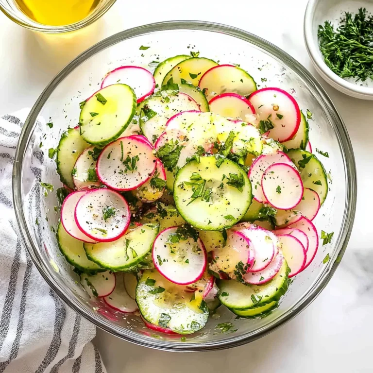 10-Minute Cucumber Radish Salad - Easy