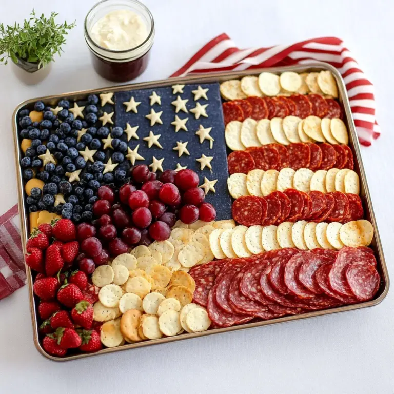 American Flag Charcuterie Board