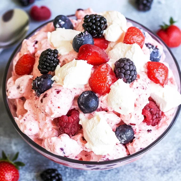 Berry Cheesecake Fluff Salad