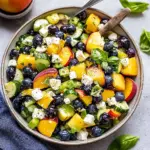 Blueberry Peach Feta Salad