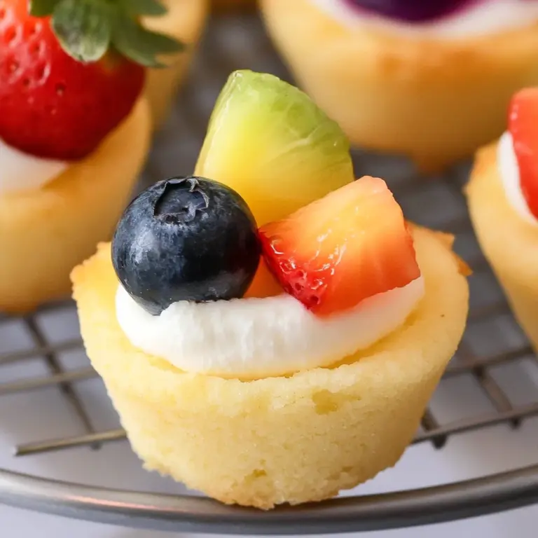 Cheesecake Sugar Cookie Cups (Fruit Pizza!)