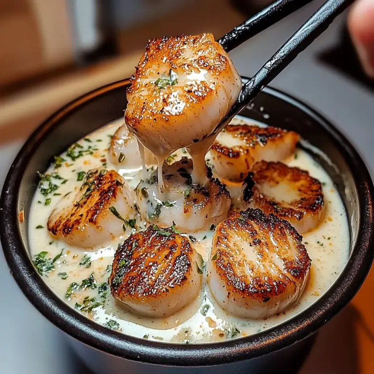 Creamy Garlic Butter Scallop Bowl