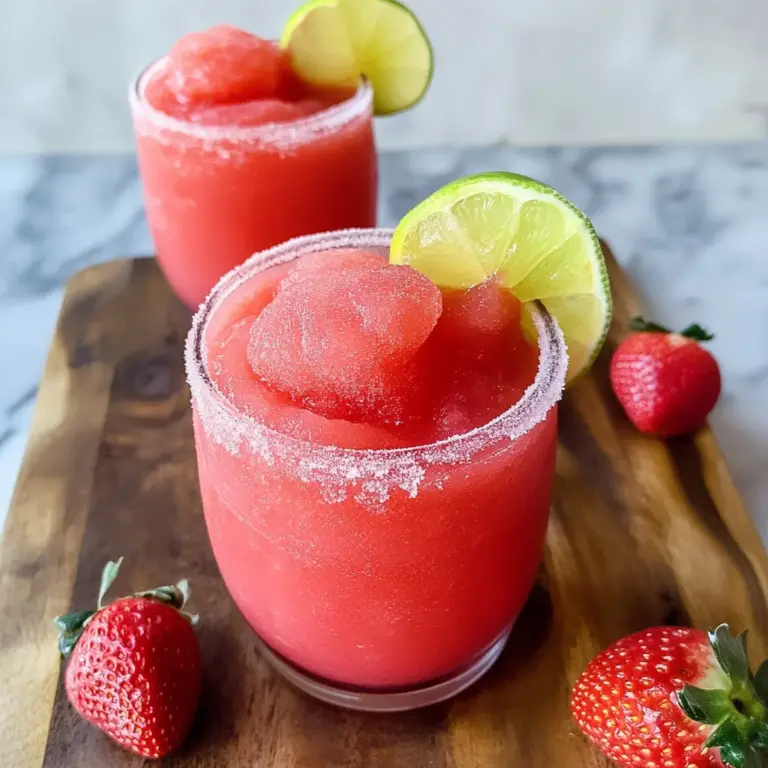 Frozen Strawberry Margaritas