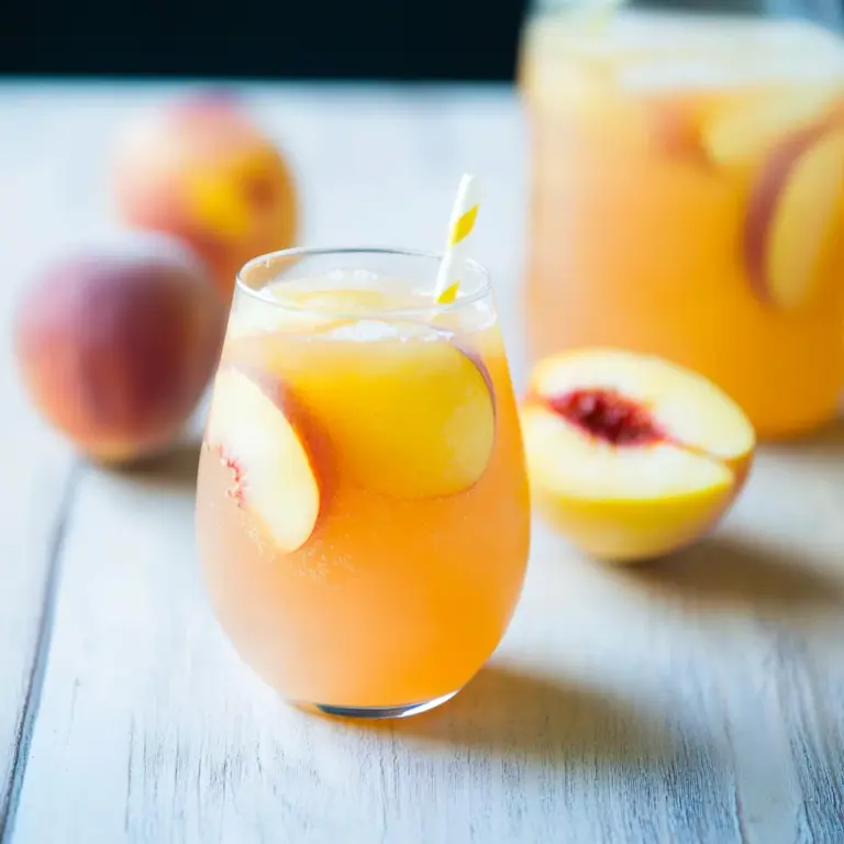 Ginger Peach Lemonade