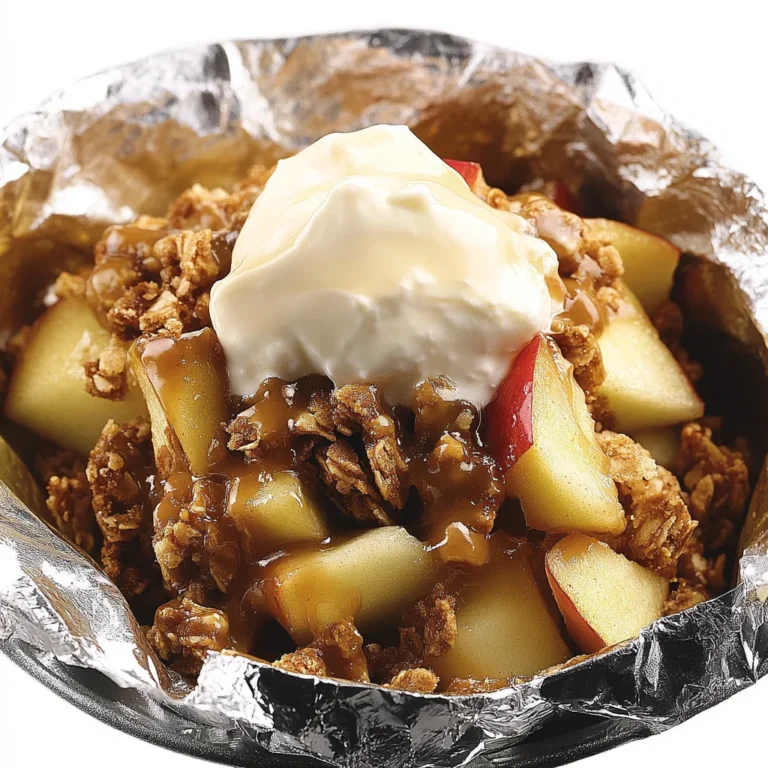 Grilled Caramel Apple Crunch