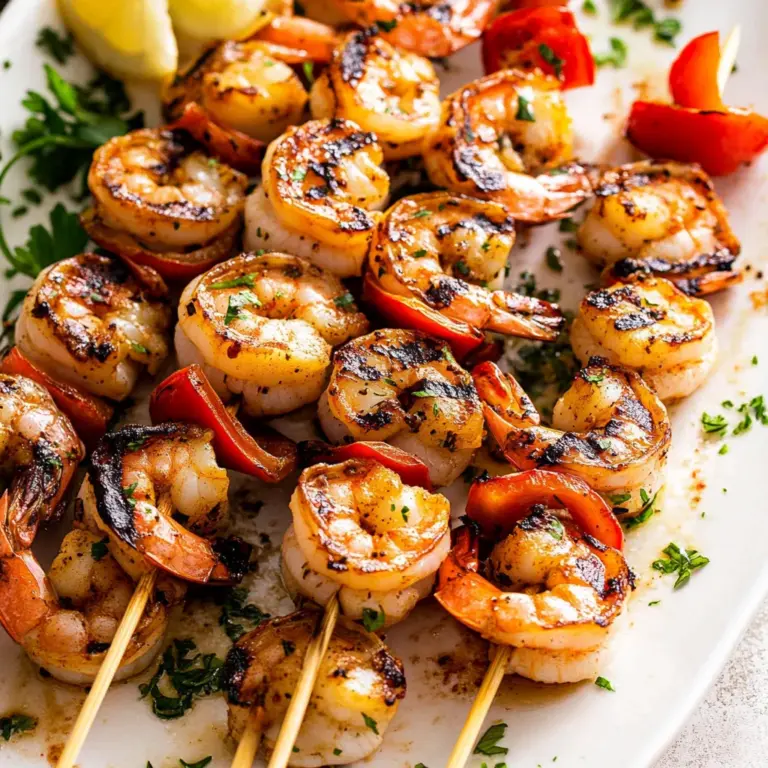 Juicy Grilled Shrimp Kabobs