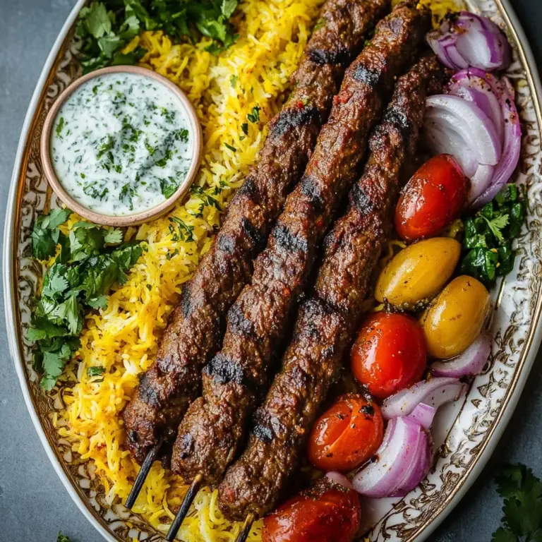 Kabob Koobideh (Persian Beef Kebab Recipe)