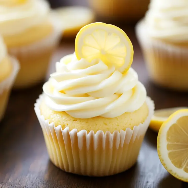 Lemon Cupcakes with Lemon Cream Cheese Frosting