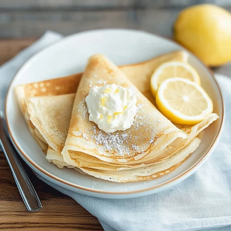 Lemon Ricotta Crepes