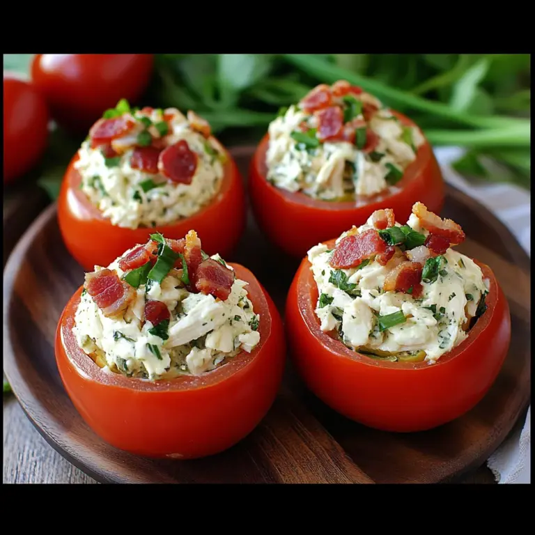 Light Turkey Bacon Ranch Chicken Salad Stuffed Tomatoes Recipe