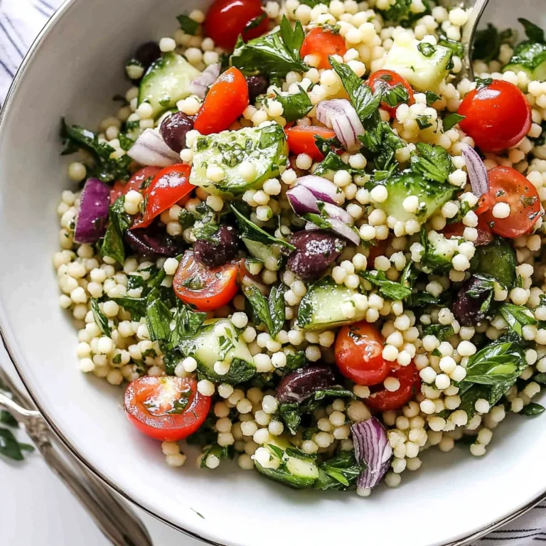 Mediterranean Israeli Couscous Salad
