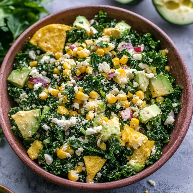 Mexican Street Corn Kale Salad