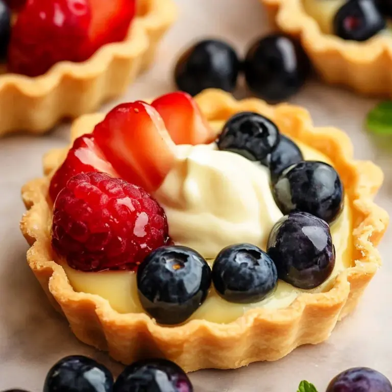 Mini Fruit Tarts With Pastry Cream
