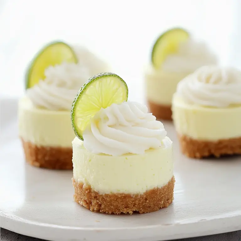 Mini Key Lime Cheesecakes