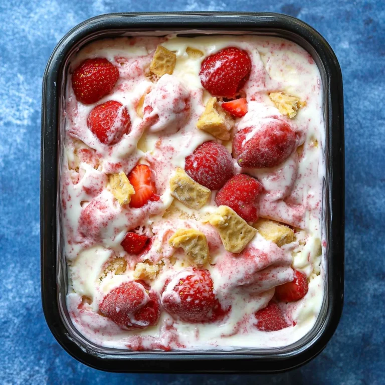 No-Churn Strawberry Cheesecake Ice Cream