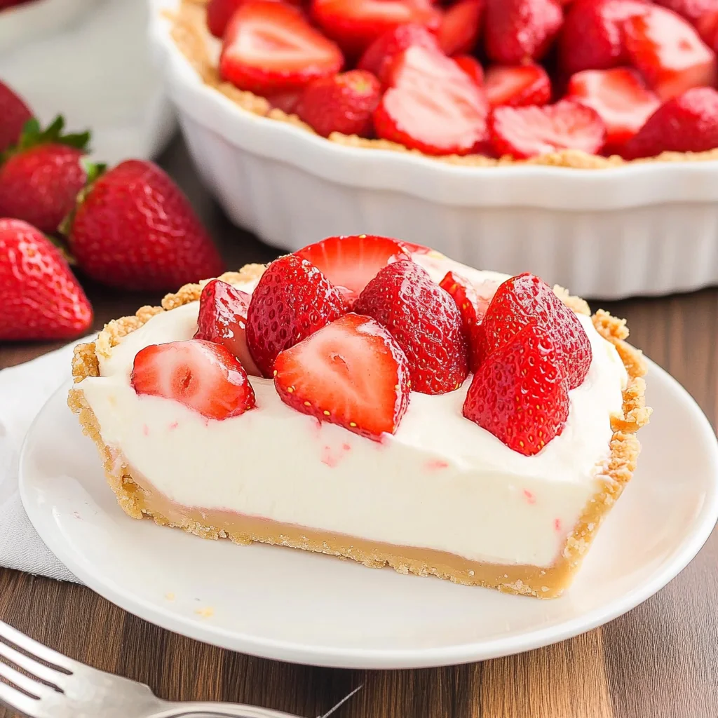 No Bake Strawberry Pie