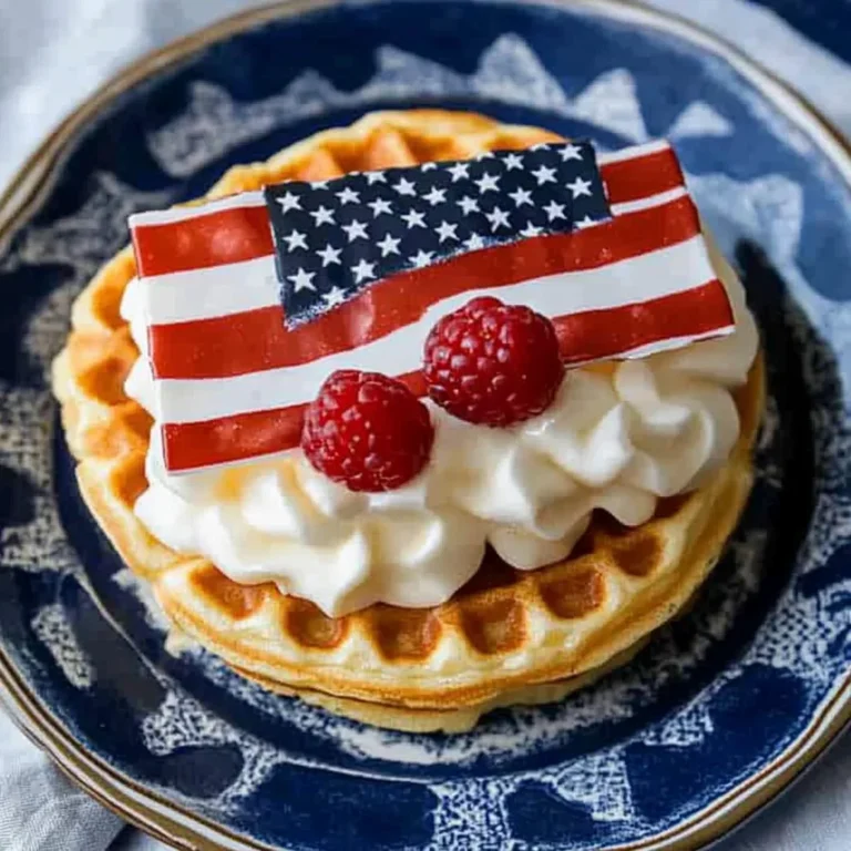 PATRIOTIC FLAG WAFFLES