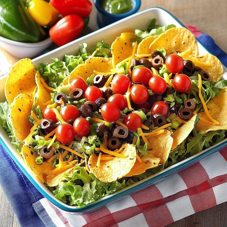 Patriotic Taco Salad
