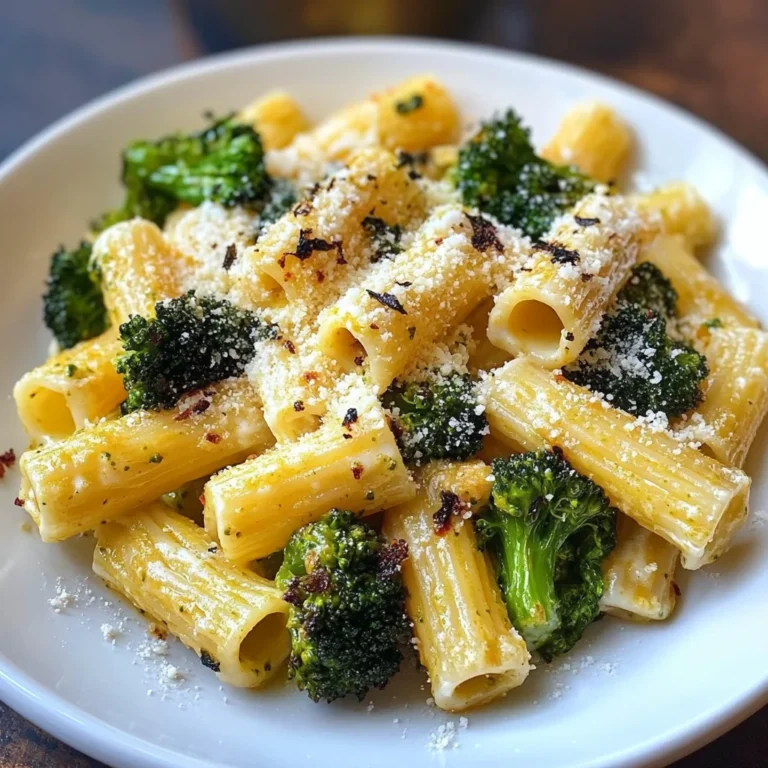 Skillet Ricotta Pasta with Roasted Broccoli