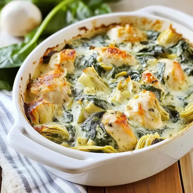 Spinach Artichoke Chicken with Cottage Cheese