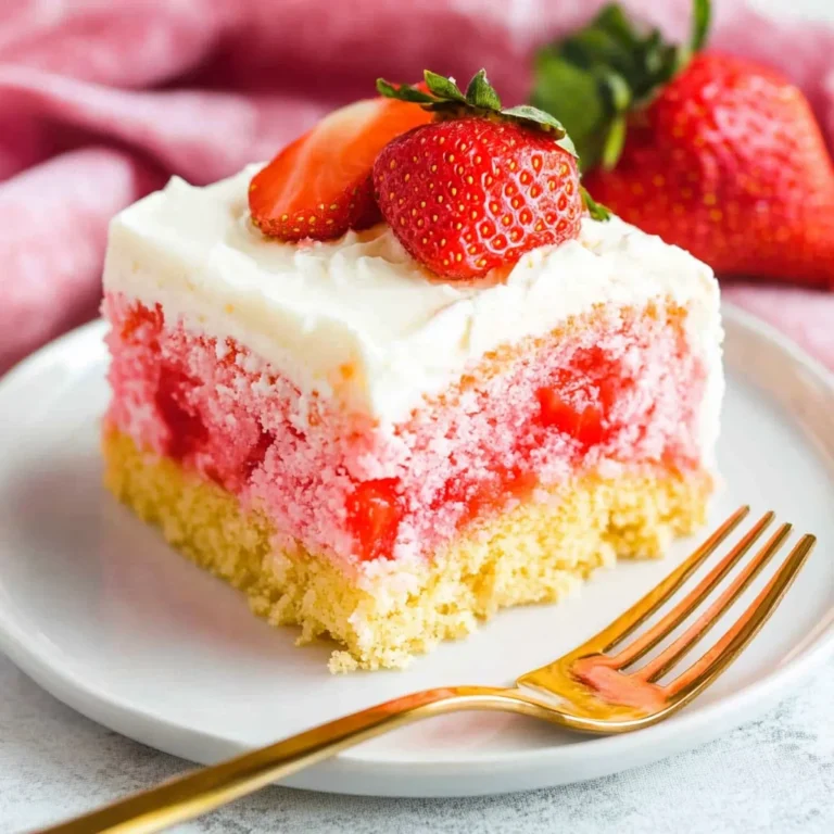 Strawberry Jello Poke Cake
