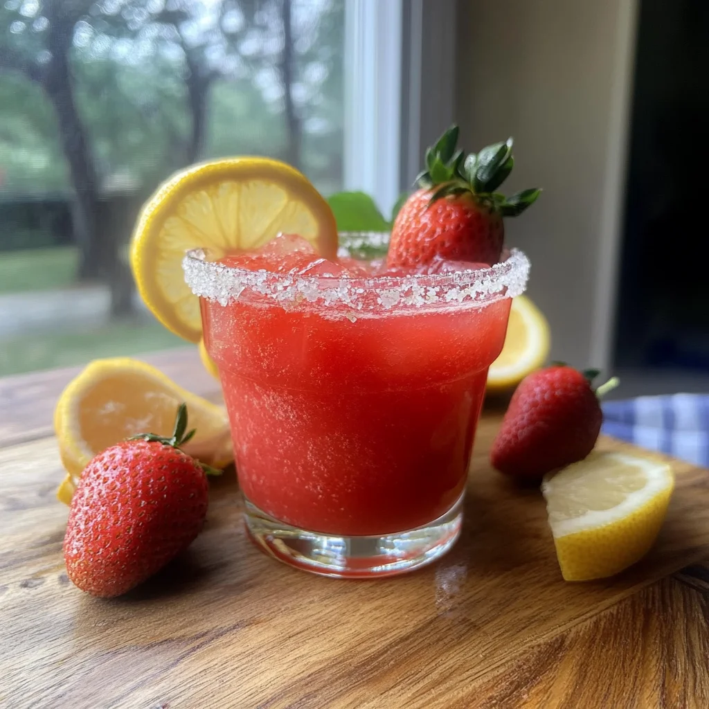 Strawberry Lemonade Mocktail Margarita