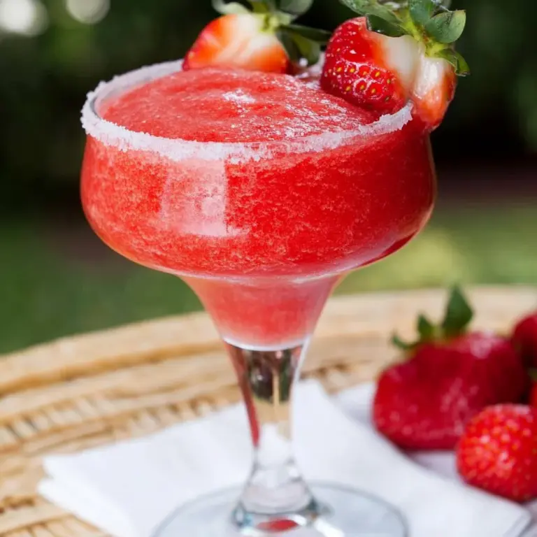 Strawberry margarita slush