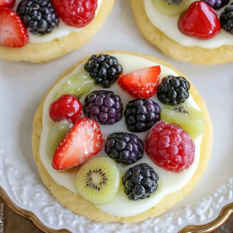 Sugar Cookie Fruit Tarts