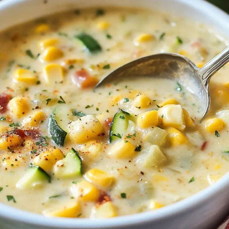 Summer Corn and Zucchini Chowder Recipe
