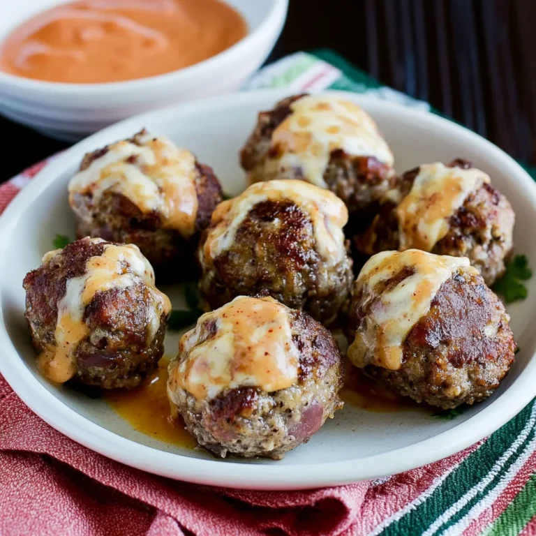 Turkey Bacon Cheeseburger Meatballs