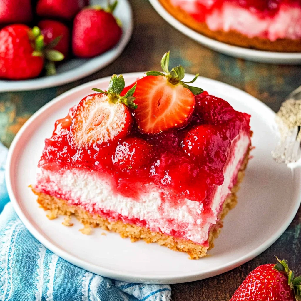 Upside Down Strawberry Cake