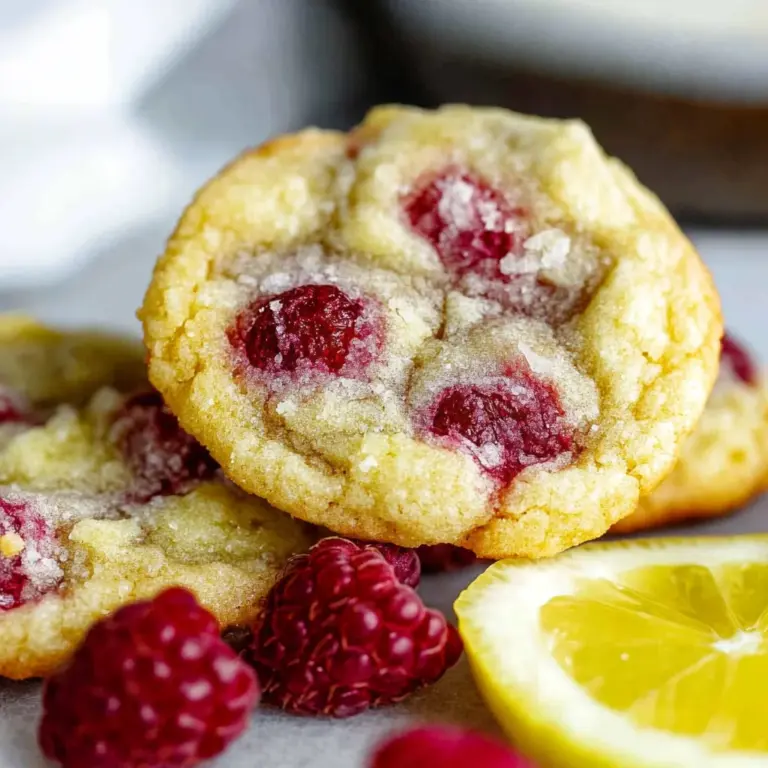 Vegan Lemon Raspberry Cookies