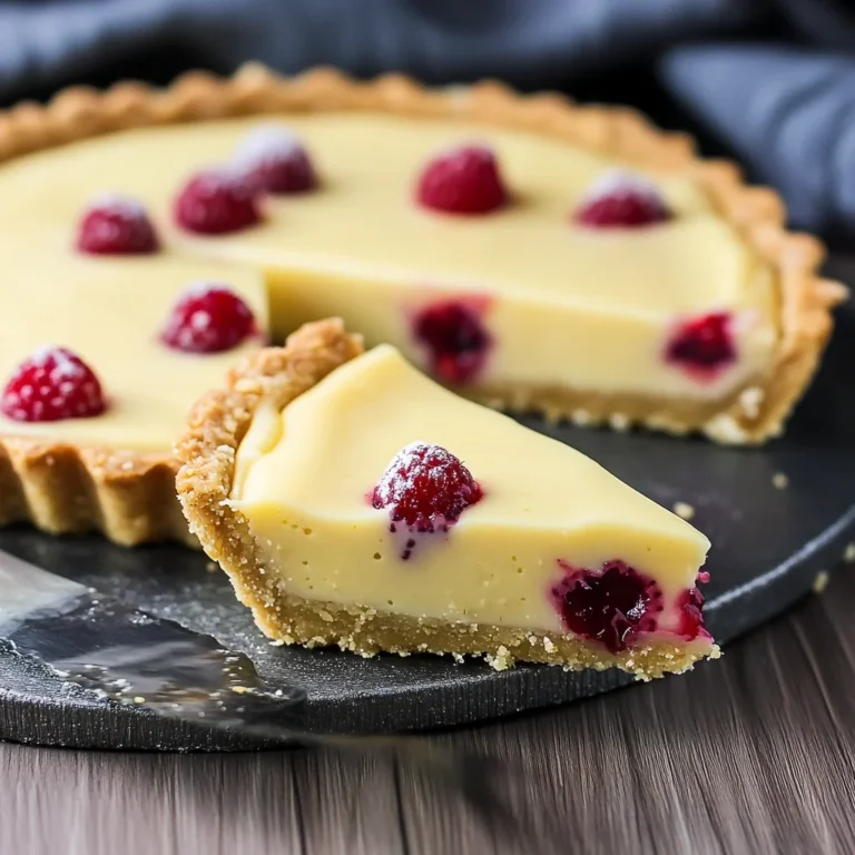 White Chocolate Raspberry Tart