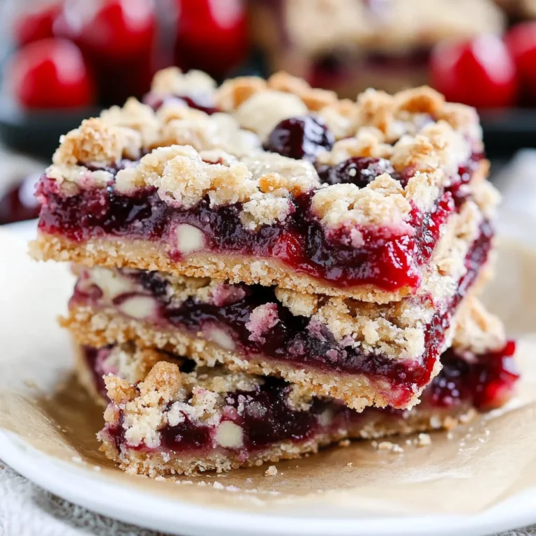 Almond Cherry Streusel Bars