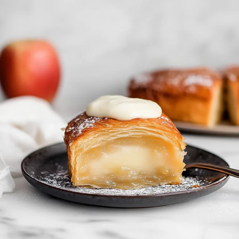 Apple Mille Feuille with Vanilla Custard (gluten-free)