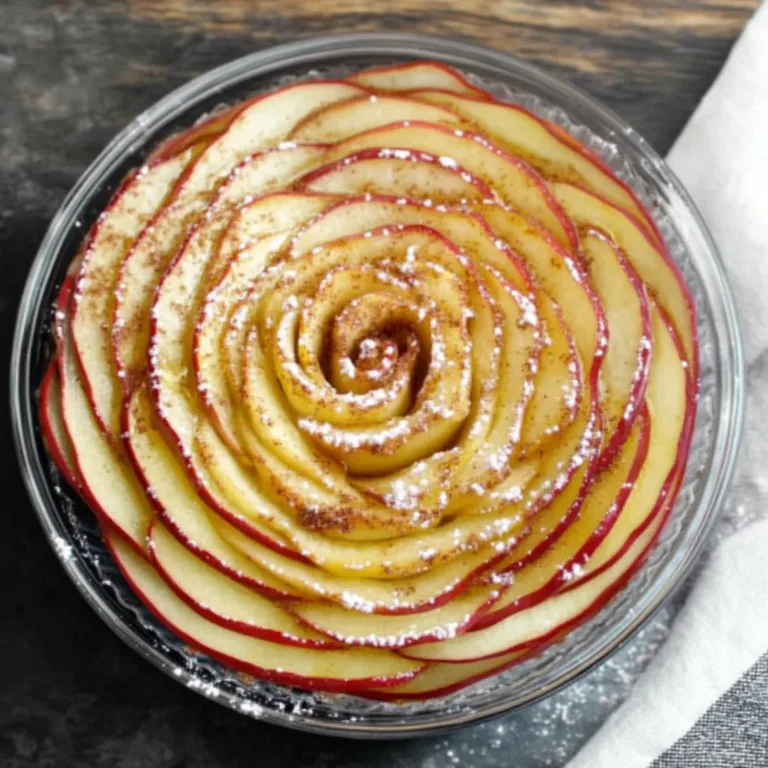 Cinnamon Roll Apple Rose Tart