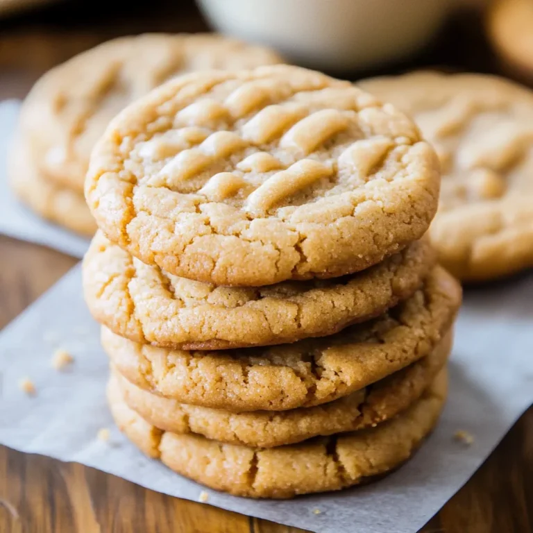 Crisp Peanut Butter Cookies