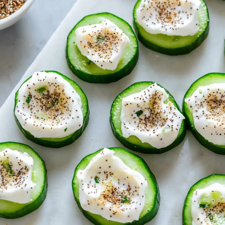 Everything Bagel Cucumber Bites