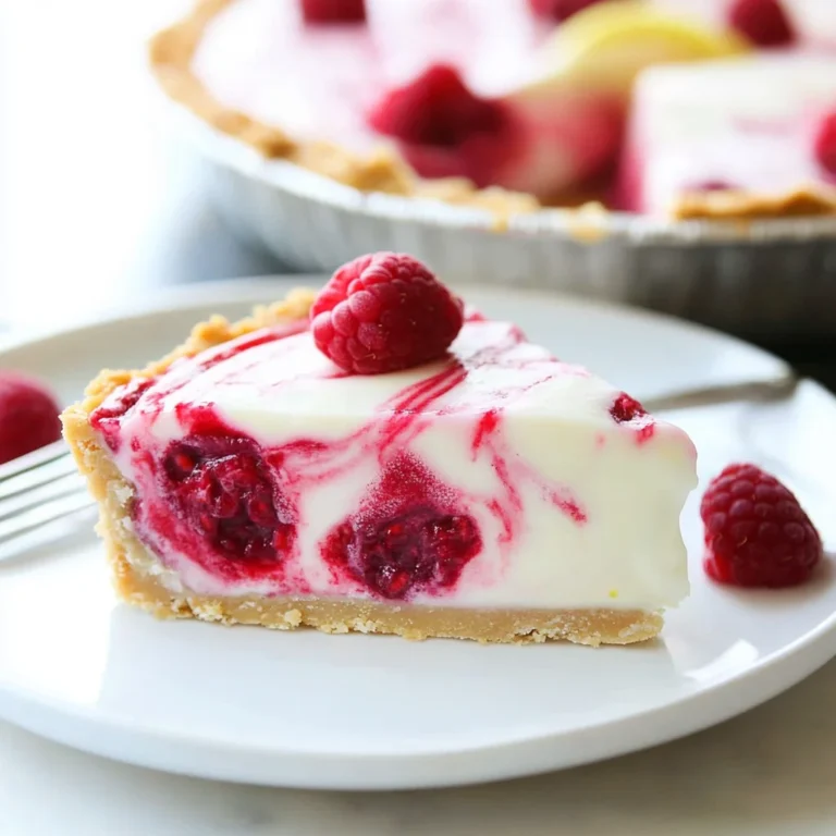 Frozen Raspberry Lemonade Pie