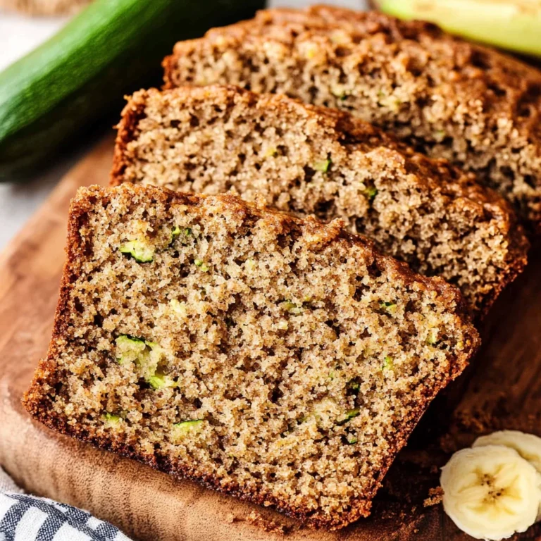 Healthy Zucchini Banana Bread
