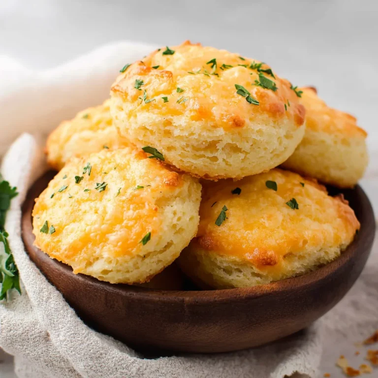 Keto Cheddar Garlic Biscuits