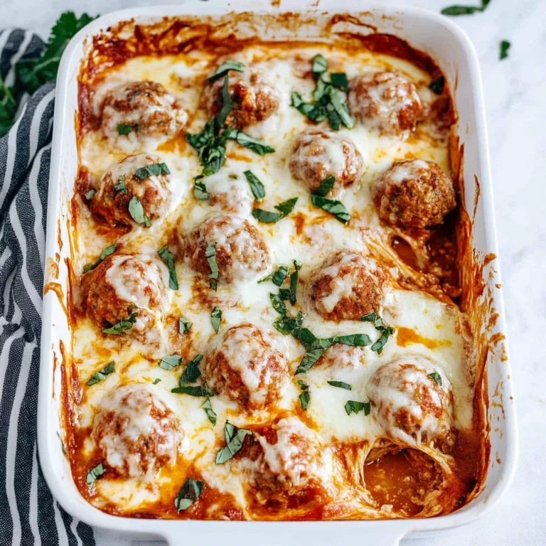 Keto Meatball Casserole