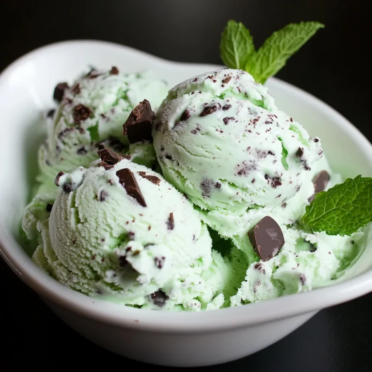Mint Chocolate Chip Ice Cream